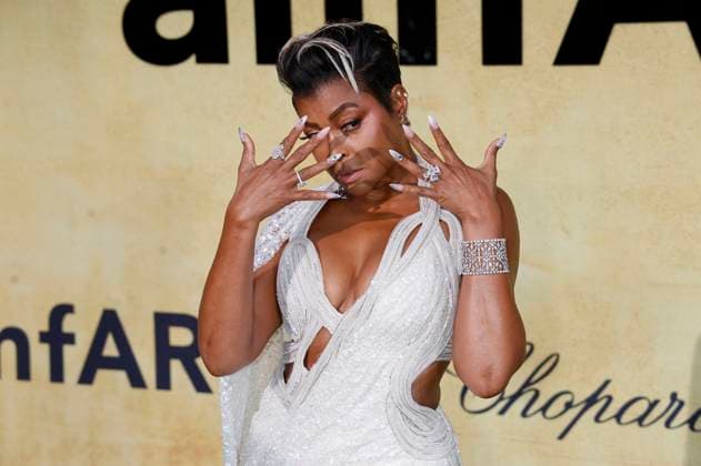 Taraji P Henson at the 31 amfAR Gala Cannes as part of the Festival de Cannes 2025 78 Cannes International Film Festival at the HÃ tel du Cap Eden Roc Antibes, 22 05 2025 Foto:xD.xBedrosianx xFuturexImagex amfar_5650