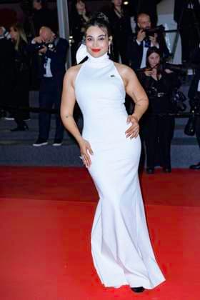 Internationale Filmfestspiele von Cannes, Kuang Ye Shi Dai - Resurrection Premiere Cannes Resurrection Red Carpet NG Short Films Jury Member Camélia Jordana attending the ‘‘Resurrection (Résurrection)’ Screening and Red Carpet at Palais Des Festivals in Cannes, France on May 23 2025 as part of the 78th Cannes Film Festival. Photo by Nicolas Genin ABACAPRESS.COM Cannes France  Copyright: xGeninxNicolas ABACAx
