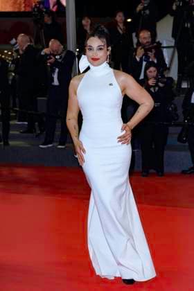 Internationale Filmfestspiele von Cannes, Kuang Ye Shi Dai - Resurrection Premiere Cannes Resurrection Red Carpet NG Short Films Jury Member Camélia Jordana attending the ‘‘Resurrection (Résurrection)’ Screening and Red Carpet at Palais Des Festivals in Cannes, France on May 23 2025 as part of the 78th Cannes Film Festival. Photo by Nicolas Genin ABACAPRESS.COM Cannes France  Copyright: xGeninxNicolas ABACAx