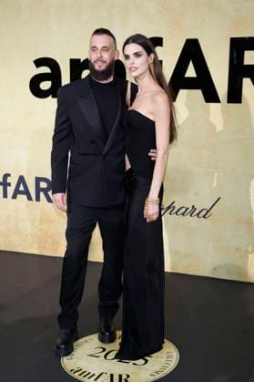 Vladimir Restoin Roitfeld and Carolina Mendes at the 31 amfAR Gala Cannes as part of the Festival de Cannes 2025 78 Cannes International Film Festival at the HÃ tel du Cap Eden Roc Antibes, 22 05 2025 Foto:xD.xBedrosianx xFuturexImagex amfar_5757