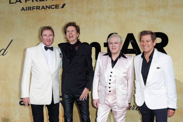 Festival de Cannes amfAR Gala Simon Le Bon, John Taylor, Nick Rhodes and Roger Taylor at the amfAR Gala during the 78 Cannes Film Festival at the Hotel du Cap Eden Roc in Antibes Copyright: xEventpressxKochanx