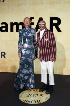Festival de Cannes amfAR Gala Tonya Lewis Lee and Spike Lee at the amfAR Gala during the 78 Cannes Film Festival at the Hotel du Cap Eden Roc in Antibes Copyright: xEventpressxKochanx