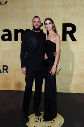 Festival de Cannes amfAR Gala Vladimir Restoin Roitfeld and Carol Mendes at the amfAR Gala during the 78 Cannes Film Festival at the Hotel du Cap Eden Roc in Antibes Copyright: xEventpressxKochanx