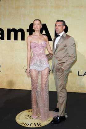 Festival de Cannes amfAR Gala Frida Aasen and Tommaso Tommy Chiabra at the amfAR Gala during the 78 Cannes Film Festival at the Hotel du Cap Eden Roc in Antibes Copyright: xEventpressxKochanx
