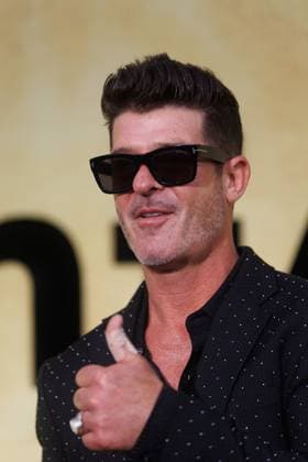 Festival de Cannes amfAR Gala Robin Thicke at the amfAR Gala during the 78 Cannes Film Festival at the Hotel du Cap Eden Roc in Antibes Copyright: xEventpressxKochanx