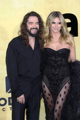 Tom Kaulitz and Heidi Klum attend the amfAR Gala Cannes 2025 presented by Chopard at Hotel du Cap-Eden-Roc on Thursday, May 22, 2025 in Cap d Antibes, France.  CAN20250522220 RoccoxSpaziani