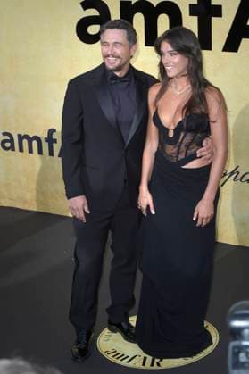 James Franco and ,Izabel Pakzad attend the amfAR Gala Cannes 2025 presented by Chopard at Hotel du Cap-Eden-Roc on Thursday, May 22, 2025 in Cap d Antibes, France.  CAN20250522227 RoccoxSpaziani