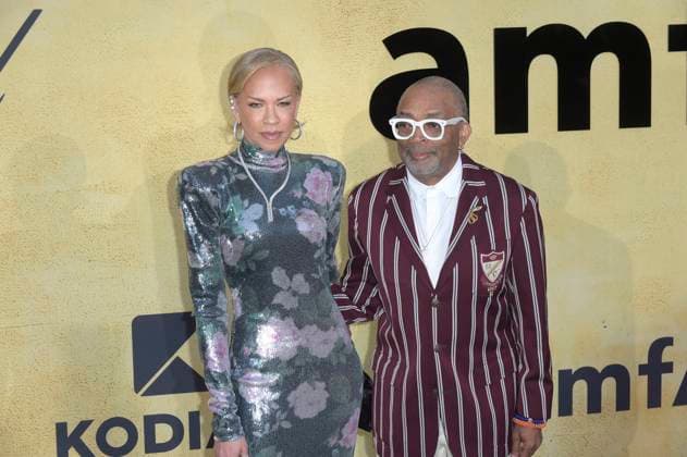 Tonya Lewis Lee and Spike Lee attend the amfAR Gala Cannes 2025 presented by Chopard at Hotel du Cap-Eden-Roc on Thursday, May 22, 2025 in Cap d Antibes, France.  CAN20250522235 RoccoxSpaziani