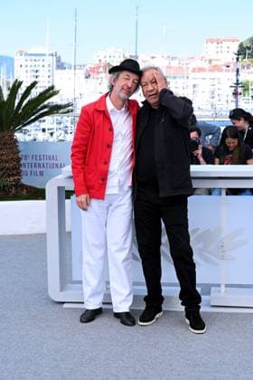 Cannes Film Festival 2025 Cannes, 13-24 May 2025 78th Cannes Film Festival. Photocall film: Ange In the photo: Tony Gatlif, Arthur H Cannes France  Copyright: xIPA ABACAx