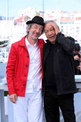 Cannes Film Festival 2025 Cannes, 13-24 May 2025 78th Cannes Film Festival. Photocall film: Ange In the photo: Tony Gatlif, Arthur H Cannes France  Copyright: xIPA ABACAx