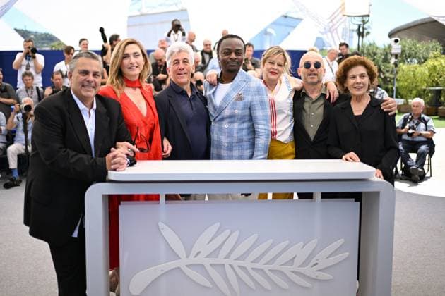 Cannes Jury De L Oeil D or Photocall AM Frederic Maire, Julie Gayet, Marc Zinga, Juliette Favreul and Carmen Castillo attending the Jury De L Oeil D or Photocall in Cannes, France on May 23, 2025 as part of the 78th Cannes Film Festival. Photo by Aurore Marechal ABACAPRESS.COM Cannes France  Copyright: xMarechalxAurore ABACAx