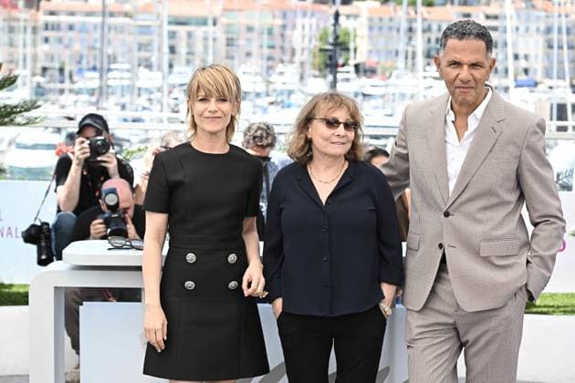 RECORD DATE NOT STATED Cannes - Moi Qui T Aimais Photocall Roschdy Zem, Diane Kurys, Marina Fois posing during the Moi Qui T Aimais photocall at the 78th annual Cannes Film Festival at Palais des Festivals on May 23, 2025 in Cannes, France. Photo by David Niviere ABACAPRESS.COM Cannes France  Copyright: xNivierexDavid ABACAPRESS.COMx