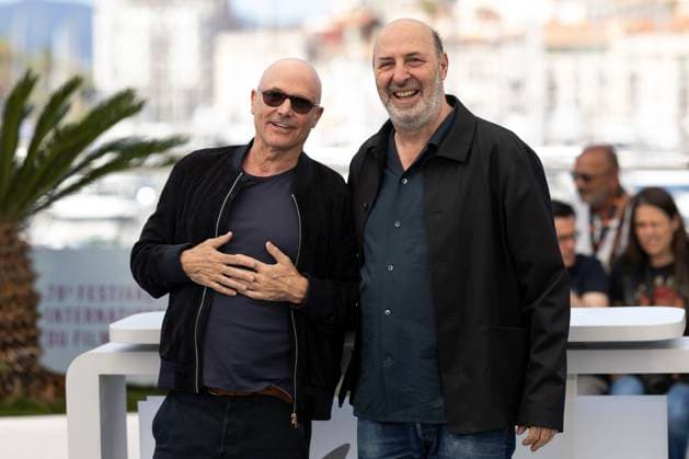 Photocall du film La Venue de lAvenir lors du 78ème Festival International du Film de Cannes Bruno Levy et Cédric Klapisch au photocall du film La Venue de lAvenir lors du 78ème Festival International du Film de Cannes, Fr23 mai 2025 Jacovides Moreau Bestimage Colours of Time Photocall at the 78th Cannes International Film Festival, on May 23, 2025 Cannes France  Copyright: xJACOVIDES-MOREAUx xBESTIMAGExJACOVIDES-MOREAUx xBESTIMAGEx