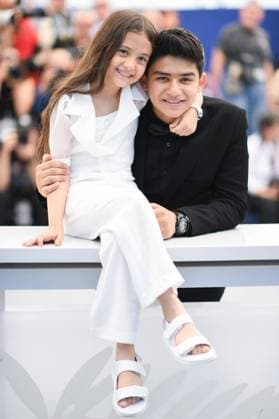 Cannes Woman And Child Photocall AM Arshida Dorostkar and Sinan Mohebi attending the Zan O Bacheh (Woman And Child) Photocall in Cannes, France on May 23, 2025 as part of the 78th Cannes Film Festival. Photo by Aurore Marechal ABACAPRESS.COM Cannes France  Copyright: xMarechalxAurore ABACAx