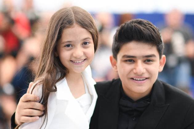 Cannes Woman And Child Photocall AM Arshida Dorostkar and Sinan Mohebi attending the Zan O Bacheh (Woman And Child) Photocall in Cannes, France on May 23, 2025 as part of the 78th Cannes Film Festival. Photo by Aurore Marechal ABACAPRESS.COM Cannes France  Copyright: xMarechalxAurore ABACAx