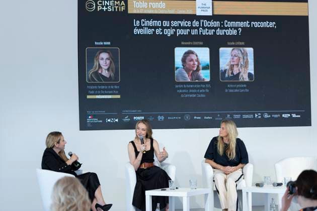 Conference Cinema at the service of the ocean how to tell, awaken and act for a sustainable future as part of the 10th Semaine du Cinéma Positif at the 78th Cannes International Film Festival Rosalie Mann, Alexandra Cousteau and Estelle Lefébure Conference Cinema at the service of the ocean how to tell, awaken and act for a sustainable future , on the CNC beach, as part of the 10th Semaine du Cinéma Positif at the 78th Cannes International Film Festival, le 23 mai 2025 This year, the Positive Cinema Prize was awarded to the film Jeunes Mères by the Dardenne brothers Olivier Borde Bestimage Conference Cinema at the service of the ocean how to tell, awaken and act for a sustainable future , on the CNC beach, as part of the 10th Positive Cine Copyright: xOLIVIERxBORDEx xBESTIMAGExOLIVIERxBORDEx xBESTIMAGEx