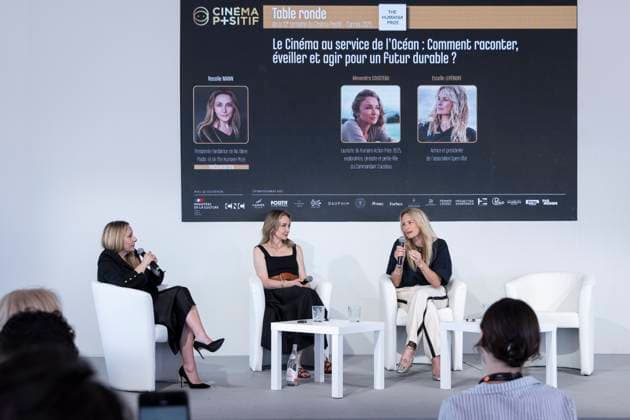 Conference Cinema at the service of the ocean how to tell, awaken and act for a sustainable future as part of the 10th Semaine du Cinéma Positif at the 78th Cannes International Film Festival Rosalie Mann, Alexandra Cousteau and Estelle Lefébure Conference Cinema at the service of the ocean how to tell, awaken and act for a sustainable future , on the CNC beach, as part of the 10th Semaine du Cinéma Positif at the 78th Cannes International Film Festival, le 23 mai 2025 This year, the Positive Cinema Prize was awarded to the film Jeunes Mères by the Dardenne brothers Olivier Borde Bestimage Conference Cinema at the service of the ocean how to tell, awaken and act for a sustainable future , on the CNC beach, as part of the 10th Positive Cine Copyright: xOLIVIERxBORDEx xBESTIMAGExOLIVIERxBORDEx xBESTIMAGEx