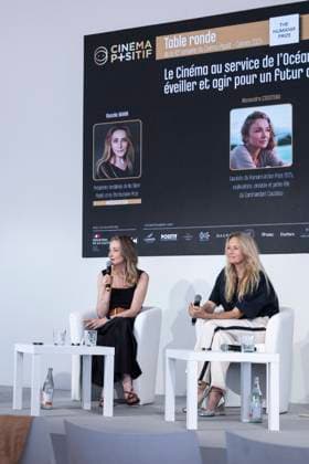 Conference Cinema at the service of the ocean how to tell, awaken and act for a sustainable future as part of the 10th Semaine du Cinéma Positif at the 78th Cannes International Film Festival Alexandra Cousteau and Estelle Lefébure Conference Cinema at the service of the ocean how to tell, awaken and act for a sustainable future , on the CNC beach, as part of the 10th Semaine du Cinéma Positif at the 78th Cannes International Film Festival, le 23 mai 2025 This year, the Positive Cinema Prize was awarded to the film Jeunes Mères by the Dardenne brothers Olivier Borde Bestimage Conference Cinema at the service of the ocean how to tell, awaken and act for a sustainable future , on the CNC beach, as part of the 10th Positive Cinema Week during  Copyright: xOLIVIERxBORDEx xBESTIMAGExOLIVIERxBORDEx xBESTIMAGEx