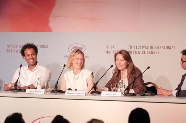 78eme Festival International du Film de Cannes The 78th Annual Cannes Film Festival The Displacement Film Fund Press Conference 445029 2025 05 23 Cannes France Blanchett, Cate Er Gorbach, Maryna Harawe, Mo  Copyright: xFranckxBoutonnetx xStarfacex STAR_445029_032