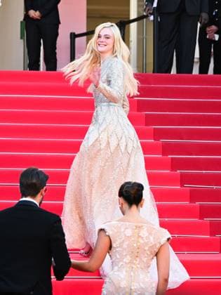 Cannes, 78th Cannes Film Festival 2025 - Evening 11 - Red Carpet of the Film THE MASTERMIND. In the photo Elle Fanning  Copyright: xManuelexMangiarottix xipa-agency.netx xPoolxPhotoxEventsx05x IPA_Agency_IPA58140867
