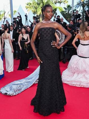 Cannes, 78th Cannes Film Festival 2025 - Evening 11 - Red Carpet of the Film The Mastermind Cannes, 78th Cannes Film Festival 2025 - Evening 11 - Red Carpet of the Film THE MASTERMIND In the photo Maria Borges Cannes Italy  Copyright: xIPA ABACAx