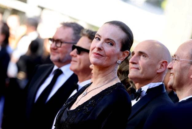 Montée des marches du film The Mastermind lors du 78ème Festival International du Film de Cannes Carole Bouquet Montée des marches du film The Mastermind lors du 78ème Festival International du Film de Cannes, au Palais des Festivals à Cannes Le 23 mai 2025 Jacovides Moreau Bestimage Red carpet for the movie The Mastermind during the 78th Cannes International Film Festival at the Palais des Festivals in Cannes, France On may 23th 2025 Cannes France  Copyright: xJACOVIDES-MOREAUx xBESTIMAGExJACOVIDES-MOREAUx xBESTIMAGEx
