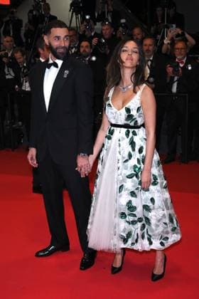 Cannes, France: Cannes, 78th Cannes Film Festival 2025, Red Carpet film: 13 Jours 13 Nuits In the photo: Karim Benzema, Lyna Khoudri Cannes France  - ZUMAp169 20250523_zea_p169_1889 Copyright: xTerenghi Ipax