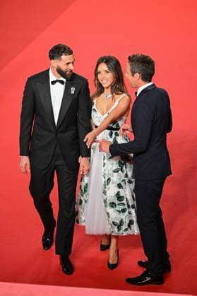 78eme Festival International du Film de Cannes Montée des marches du film 13 jours 13 nuits 78th International Cannes Film Festival Red carpet for 13 jours 13 nuits movie 445044 2025 05 23 France Khoudri, Lyna Benzema, Karim  Copyright: xSergexArnalx xStarfacex STAR_445044_019