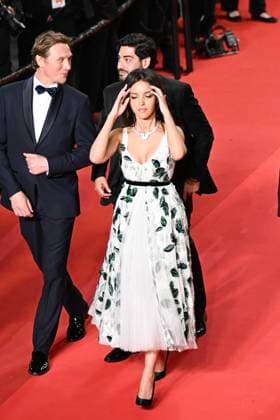 78eme Festival International du Film de Cannes Montée des marches du film 13 jours 13 nuits 78th International Cannes Film Festival Red carpet for 13 jours 13 nuits movie 445044 2025 05 23 France Khoudri, Lyna  Copyright: xSergexArnalx xStarfacex STAR_445044_031