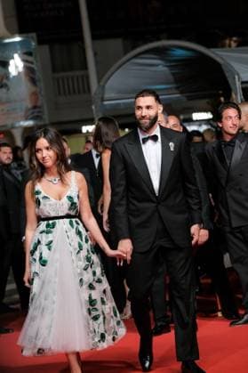 78eme Festival International du Film de Cannes Montée des marches du film 13 jours 13 nuits 78th International Cannes Film Festival Red carpet for 13 jours 13 nuits movie 445045 2025 05 23 Benzema, Karim Khoudri, Lyna  Copyright: xFranckxBoutonnetx xStarfacex STAR_445045_006
