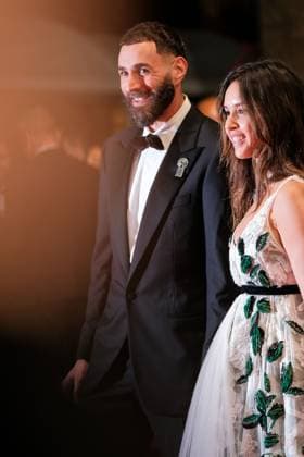 78eme Festival International du Film de Cannes Montée des marches du film 13 jours 13 nuits 78th International Cannes Film Festival Red carpet for 13 jours 13 nuits movie 445045 2025 05 23 Benzema, Karim Khoudri, Lyna  Copyright: xFranckxBoutonnetx xStarfacex STAR_445045_009