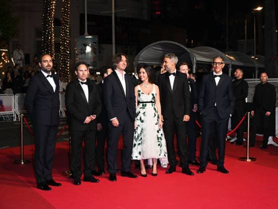 Cannes, France: Cannes, 78th Cannes Film Festival 2025 - Evening 11 - Red Carpet of the Film THE 13 Jours 13 Nuits In the photo Dimitri Rassam, Lyna Khoudri and Martin Bourboulon Cannes France  - ZUMAp169 20250523_zea_p169_2001 Copyright: xSimonexComix