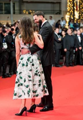 78eme Festival International du Film de Cannes Montée des marches du film 13 jours 13 nuits 78th International Cannes Film Festival Red carpet for The Mastermind movie views from the roof of the Palais 445046 2020 01 24 Cannes France Khoudri, Lyna Benzema, Karim  Copyright: xAnthonyxCarrelx xStarfacex STAR_445046_006