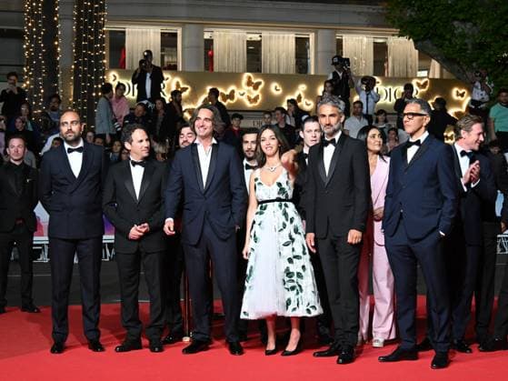 Cannes, 78th Cannes Film Festival 2025, Evening 11 - Red Carpet of the film 13 Jours 13 Nuits Cannes, 78th Cannes Film Festival 2025 - Evening 11 - Red Carpet of the Film 13 Jours 13 Nuits . In the photo Christophe Montenez, Shoaib Said, Aziz Hamrah, Fatima Adoum, Ardavan Safaee, Dimitri Rassam, Martin Bourboulon, Roschdy Zem, Lyna Khoudri, Sina Parvaneh, Nicolas Bridet, Mohamed Bida and Alexandre Smia Cannes France Copyright: xIPA ABACAx