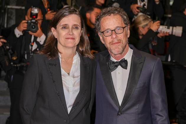 78eme Festival International du Film de Cannes Montée des marches du film Honey don t 78th Cannes Film Festival Red carpet of the film Honey don t Tricia Cooke and Ethan Coen 445066 2025 05 23 Cannes France  Copyright: xIsabellexVautierx xStarfacex STAR_445066_013
