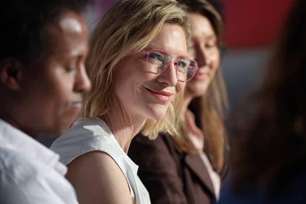Cannes - The Displacement Film Fund Press Conference Cate Blanchett during the Displacement Film Fund press conference at the 78th annual Cannes Film Festival at Palais des Festivals on May 23, 2025 in Cannes, France. Photo by Jean-Marc Haedrich Pool ABACAPRESS.COM Cannes Provence-Alpes-Cote d Azur France  Copyright: xHaedrichxJean-Marc Pool ABACAPRESS.COMx
