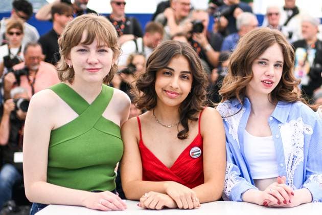 Cannes Jeunes Meres Photocall AM Elsa Houben, Samia Hilmi and Babette Verbeek attending the Jeunes Meres Photocall in Cannes, France on May 24, 2025 as part of the 78th Cannes Film Festival. Photo by Aurore Marechal ABACAPRESS.COM Cannes France  Copyright: xMarechalxAurore ABACAx