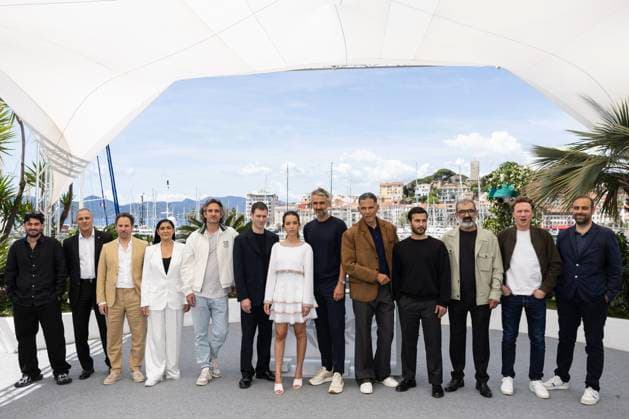 Photocall for the film 13 Jours 13 Nuits at the 78th Cannes International Film Festival Sina Parvaneh, Mohamed Bida, Alexandre Smia, Fatima Adoum, Dimitri Rassam, Christophe Montenez, Lyna Khoudri, Martin Bourboulon, Roschdy Zem, Shoaib Said, Aziz Hamrah, Nicolas Bridet, Ardavan Safaee Photocall du film 13 Jours 13 Nuits lors du 78ème Festival International du Film de Cannes le 24 mai 2025 Jacovides Moreau Bestimage Photocall for the film 13 Jours 13 Nuits during the 78th Cannes International Film Festival on May 24, 2025 Cannes France Copyright: xJACOVIDES-MOREAUx xBESTIMAGExJACOVIDES-MOREAUx xBESTIMAGEx