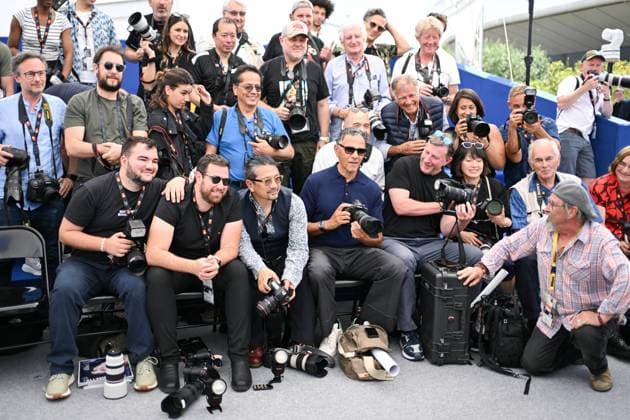 Cannes 13 Jours 13 Nuits Photocall AM Roschdy Zem and photographers attending the 13 Jours 13 Nuits Photocall in Cannes, France on May 24, 2025 as part of the 78th Cannes Film Festival. Photo by Aurore Marechal ABACAPRESS.COM Cannes France  Copyright: xMarechalxAurore ABACAx