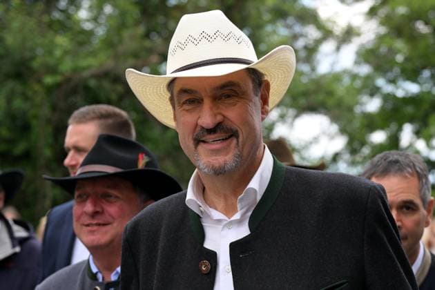 News Themen der Woche KW21 News Bilder des Tages 24.05.2025, Eging am See Deutschland - Niederbayern - Wiedereröffnung der neuen Main Street der Westernstadt Pullman City in Eging am See, Besuch vom Bayerischen Ministerpräsidenten Dr. Markus Söder, *** 24 05 2025, Eging am See Germany Lower Bavaria Reopening of the new Main Street of the western town Pullman City in Eging am See, visit of the Bavarian Prime Minister Dr. Markus Söder,