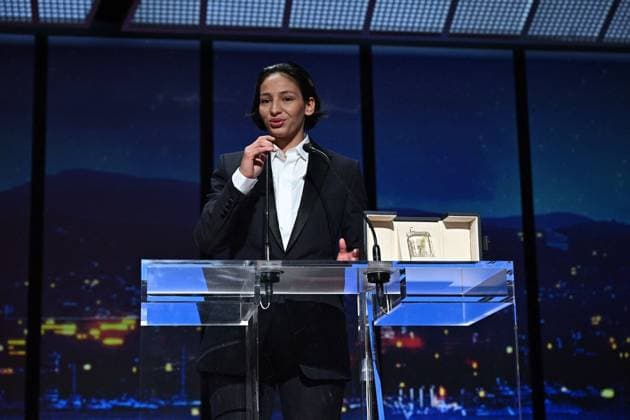 Cannes - Closing Ceremony Nadia Melliti accepts the Best Actress Award for The Little Sister onstage during the closing ceremony at the 78th annual Cannes Film Festival at Palais des Festivals on May 24, 2025 in Cannes, France, on May 24, 2025. Photo by David Niviere ABACAPRESS.COM Cannes France  Copyright: xNivierexDavid ABACAPRESS.COMx