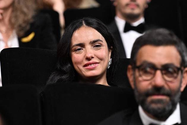 Cannes - Closing Ceremony French director and screenwriter Hafsia Herzi reacts after French actress Nadia Melliti received the Best Actress Prize for her part in the film La Petite derniere ( The Little Sister , alternatively called The Last One ) during the closing ceremony at the 78th edition of the Cannes Film Festival in Cannes, France, on May 24, 2025. Photo by David Niviere ABACAPRESS.COM Cannes France  Copyright: xNivierexDavid ABACAPRESS.COMx