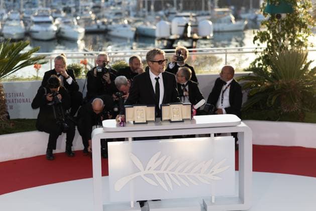 78. Internationalen Filmfestspiele von Cannes 2025 - AWARDS Cannes, Frankreich - 24.5.2024: Kleber Mendonca Filho, Gewinner des besten Direktor-Preis für den Film O Agente Secreto (The Secret Agent) während des Photocalls mit den Awards während der Abschlusszeremonie während der 78. Internationalen Filmfestspiele von Cannes. Die 78. Internationalen Filmfestspiele von Cannes finden vom 13. bis 24. Mai 2025 statt. Provence-Alpes-Cote d Azur