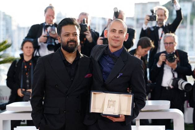 M Photocall des lauréats des palmes du 78ème Festival International du Film de Cannes Adnan Al Rajeev, Tawfeek Barhom Palme dOr du court métrage pour I m Glad You re Dead Now Photocall of the winners of the 78th Cannes International Film Festival, at the Palais des Festivals in Cannes On may 24th 2025 Jacovides Moreau Bestimage Photocall of the winners of the 78th Cannes International Film Festival, at the Palais des Festivals in Cannes, France On may 24th 2025 Cannes France  Copyright: xJACOVIDES-MOREAUx xBESTIMAGExJACOVIDES-MOREAUx xBESTIMAGEx