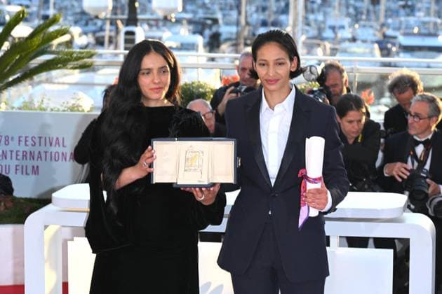 Cannes, 78th Cannes Film Festival 2025, Photocall Winners Cannes, 78th Cannes Film Festival 2025, Photocall Palmares In the picture Nadia Melliti, Hafsia Herzi Cannes France  Copyright: xIPA ABACAx