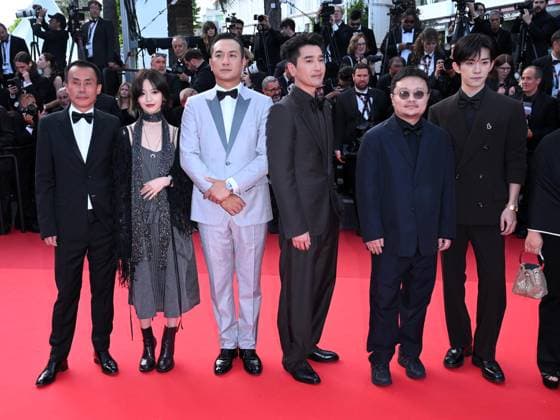 Cannes, France: Cannes, 78th Cannes Film Festival 2025 - Final Night - Red Carpet Closing Ceremony Pictured: Jackson Yee, Bi Gan, Mark Chao, Jue Huang, Gengxi Li, Yongzhong Chen Cannes France  - ZUMAp169 20250524_zea_p169_940 Copyright: xTerenghi Ipax