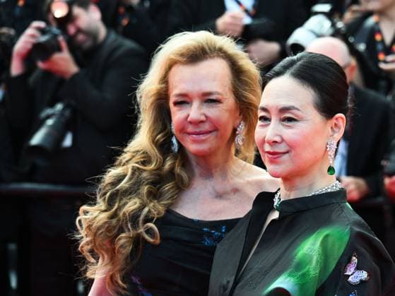 Cannes, France: Cannes, 78th Cannes Film Festival 2025 - Final Night - Red Carpet Closing Ceremony Pictured: Pansy Ho, Caroline Scheufele Cannes France  - ZUMAp169 20250524_zea_p169_2507 Copyright: xManuelexMangiarottix