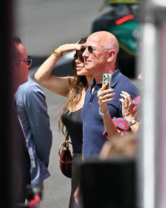 Monaco, Jeff Bezos and Lauren Sanchez at the Monaco GP 2025. photo: Jeff Bezos and Lauren Sanchez  Copyright: xManuelexMangiarottix xipa-agency.netx xManuelexMangiarottix IPA_Agency_IPA58240021