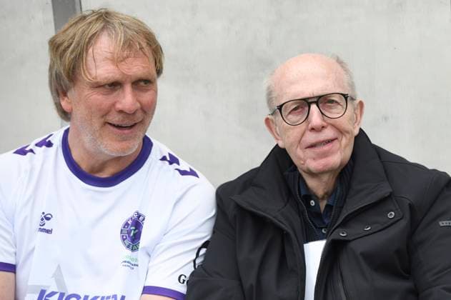 Ansgar Brinkmann and Reiner Calmund at the charity soccer match Kicken mit Stars in the Eilenriedestadion Hanover, 25 05 2025 Foto:xC.xNiehausx xFuturexImagex kicken_5542