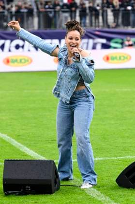 Oceana at the charity soccer match Kicken mit Stars in the Eilenriedestadion Hanover, 25 05 2025 Foto:xC.xNiehausx xFuturexImagex kicken_5546